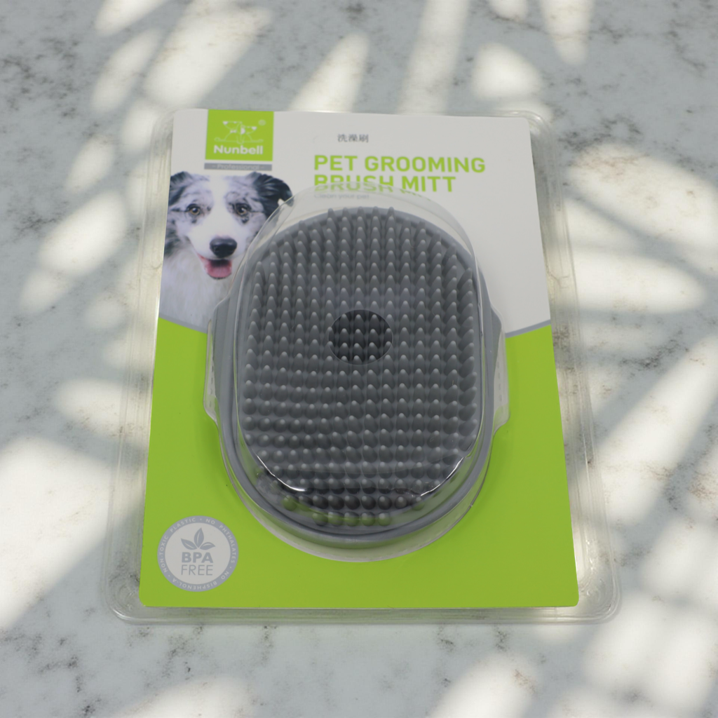 Masážní kartáč - grooming rukavice pro kočky i psy – Nunbell BPA Free