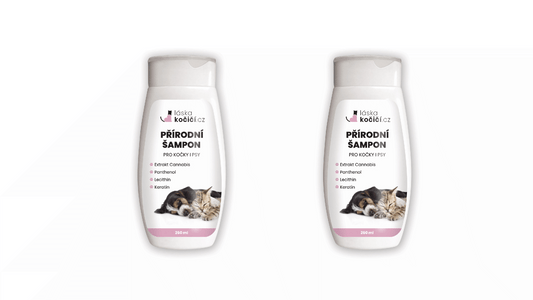 Přírodní šampon pro kočky a pejsky 1+1 zdarma