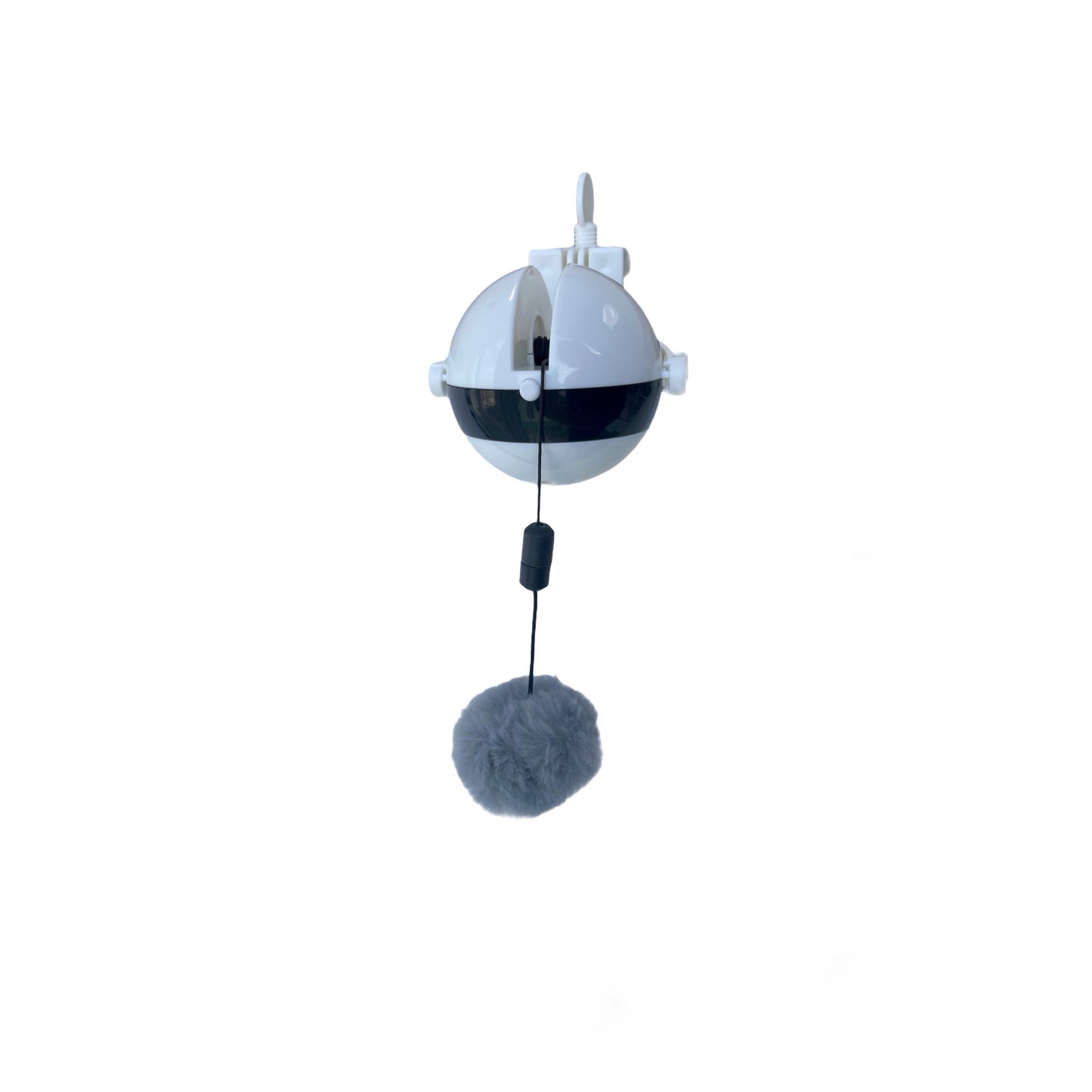 Interactive toy with pompom