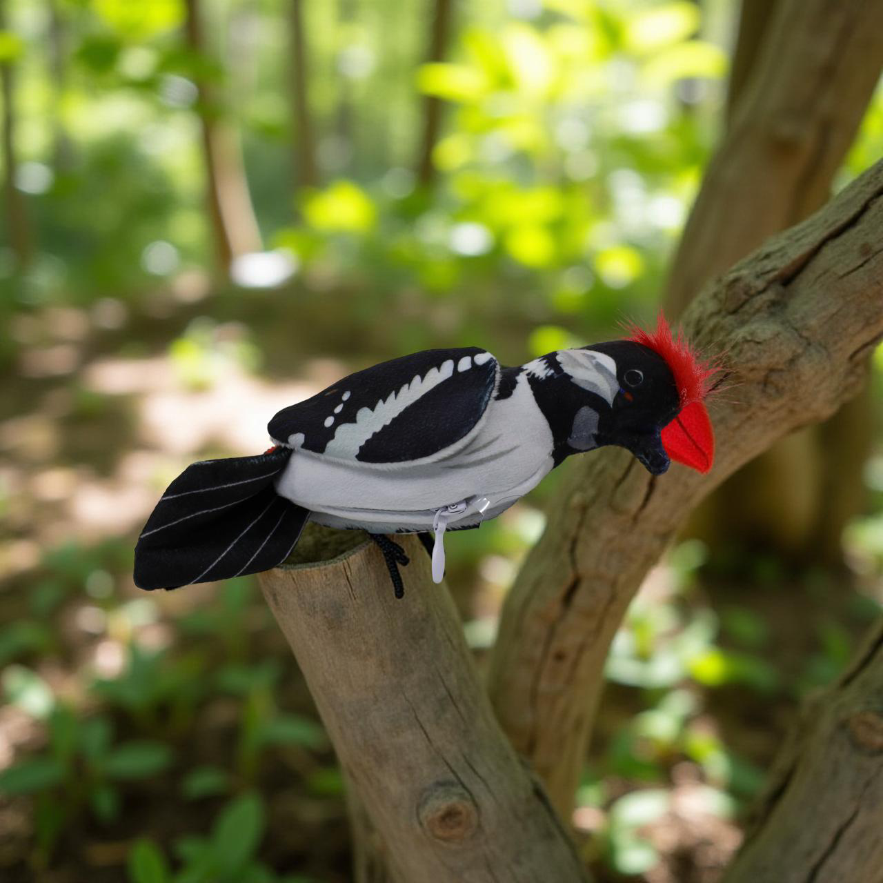 Zvuková hračka pro kočky – realistický ptáček se zvukem