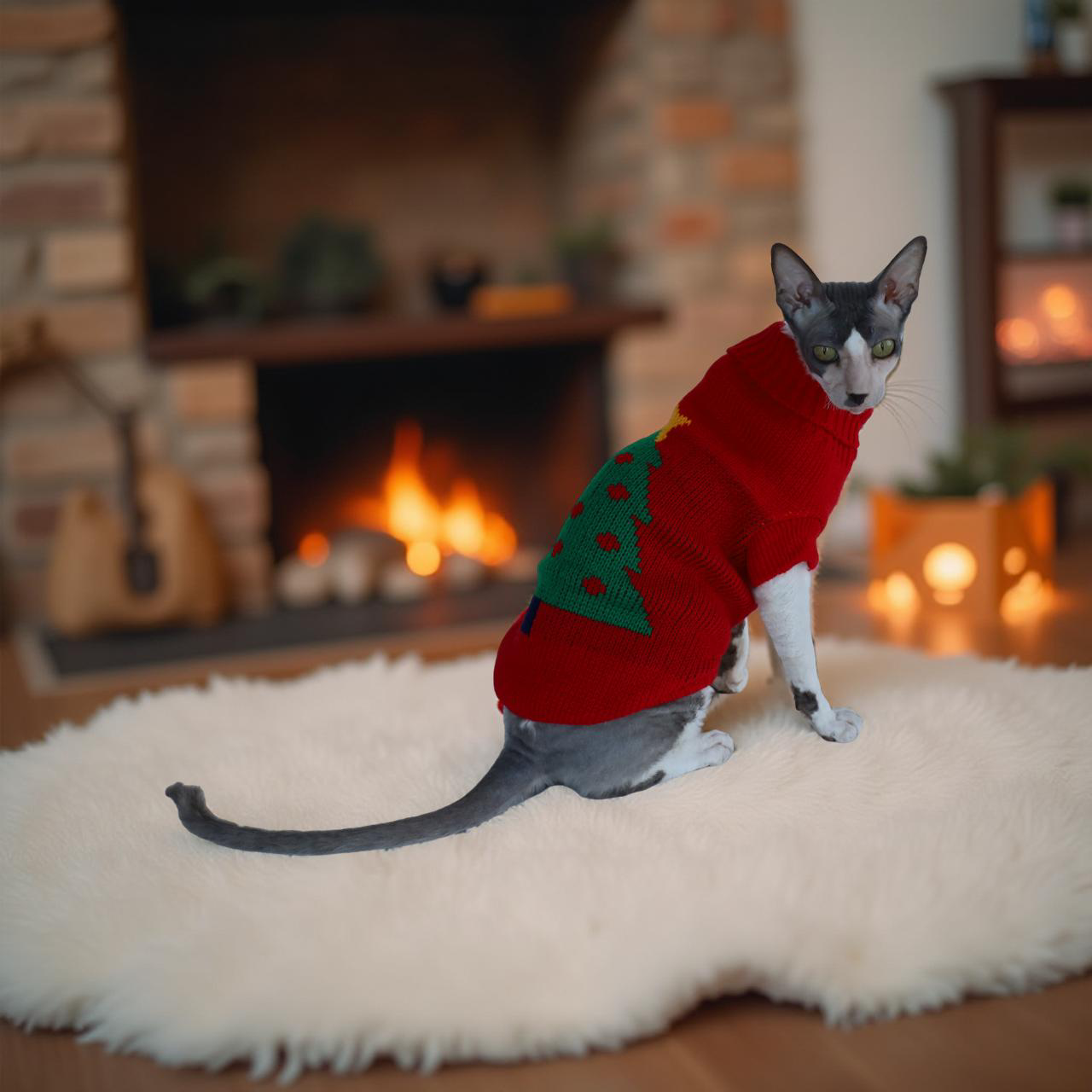 Vánoční svetr pro kočky a malé psy