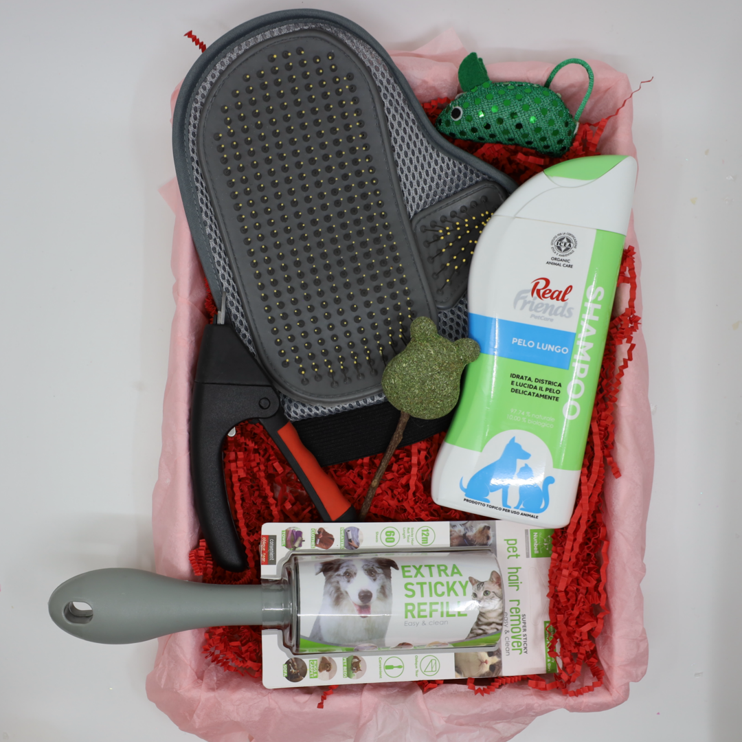 Vánoční dárková sada - Kočičí – pro dlouhosrsté