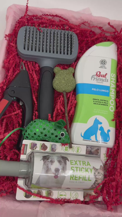 Vánoční dárková sada - Kočičí – pro dlouhosrsté