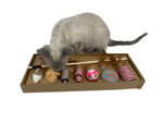 Set of toys made of natural materials