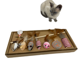 Set of toys made of natural materials